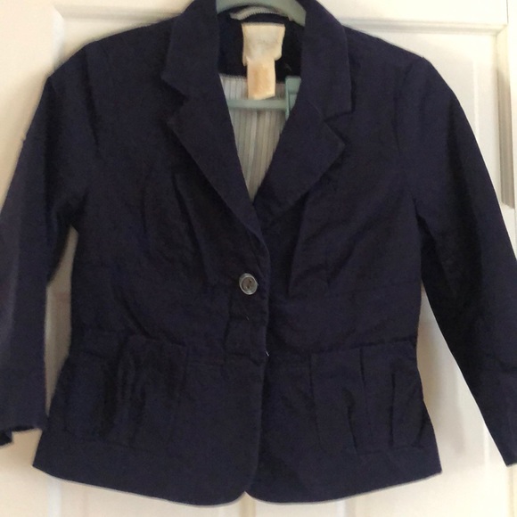 Anthropologie Jackets & Blazers - Anthropologie Navy Idra Jacket Size 6